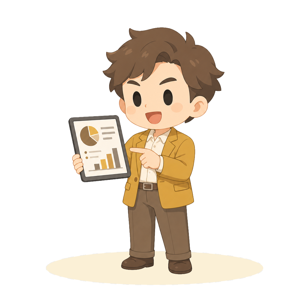 論客デザイナーのイラスト